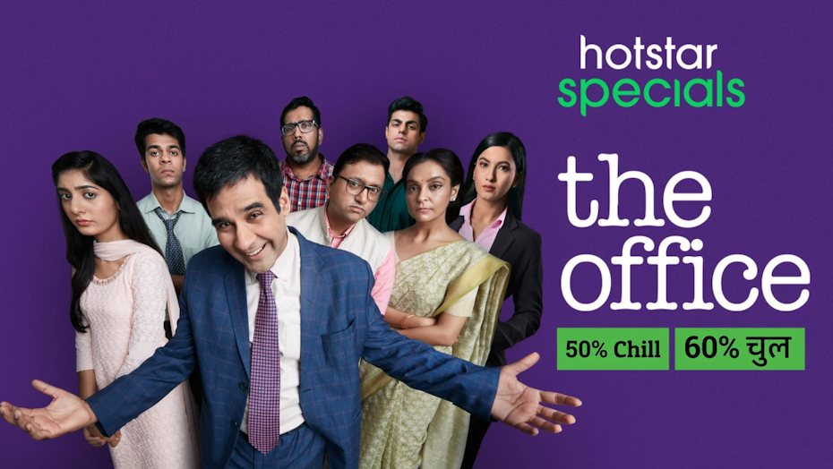 tarjeta de título y foto para la versión de The Office India