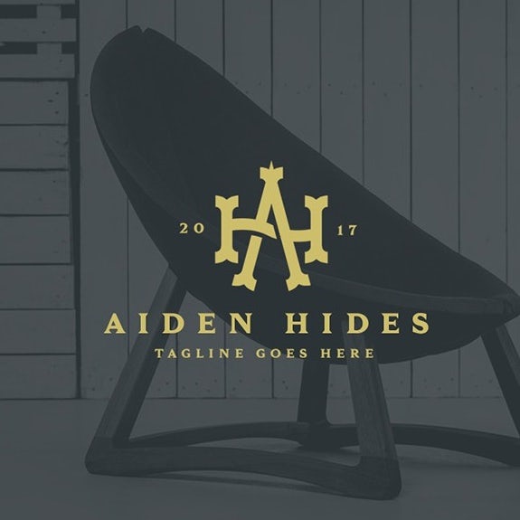Monogram logo design for furniture company