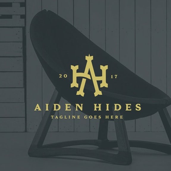 Monogram logo design for furniture company