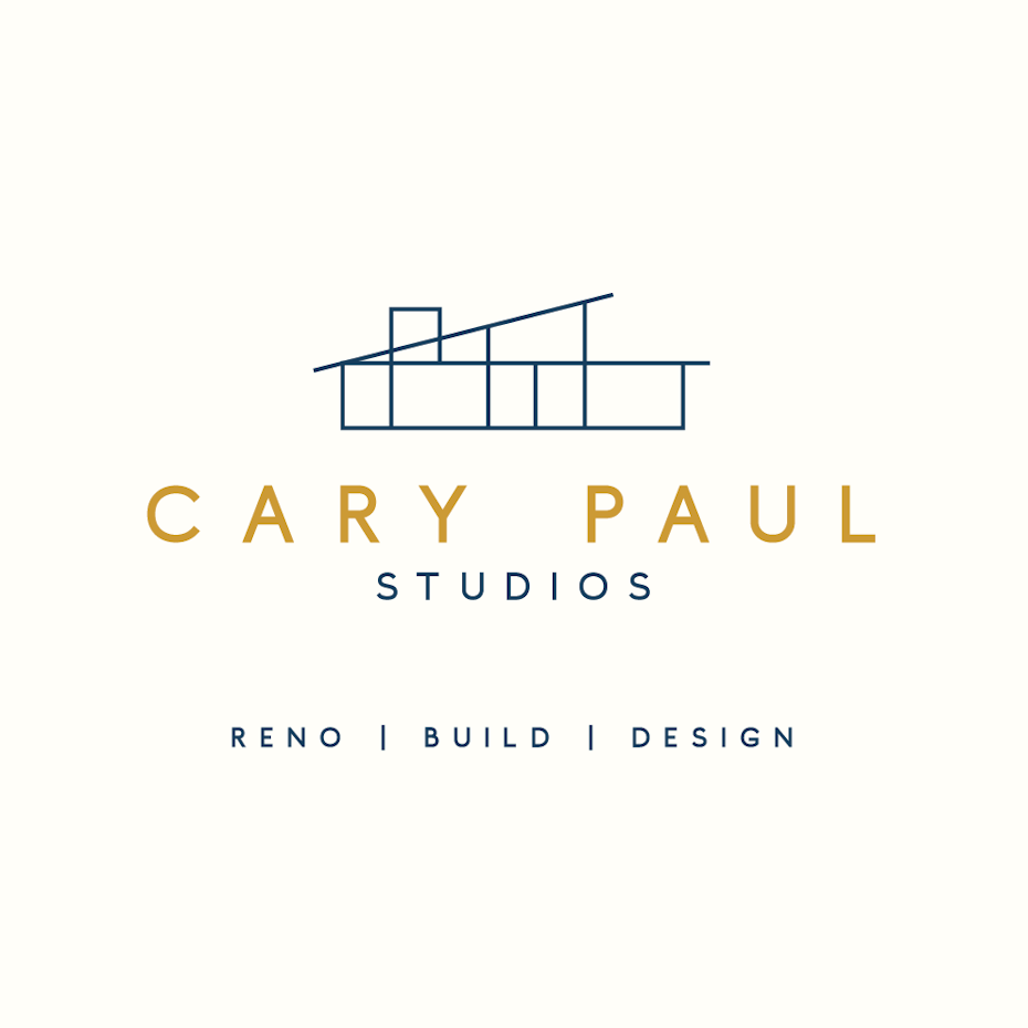minimalist logo of a modern home against pastel backgrounds