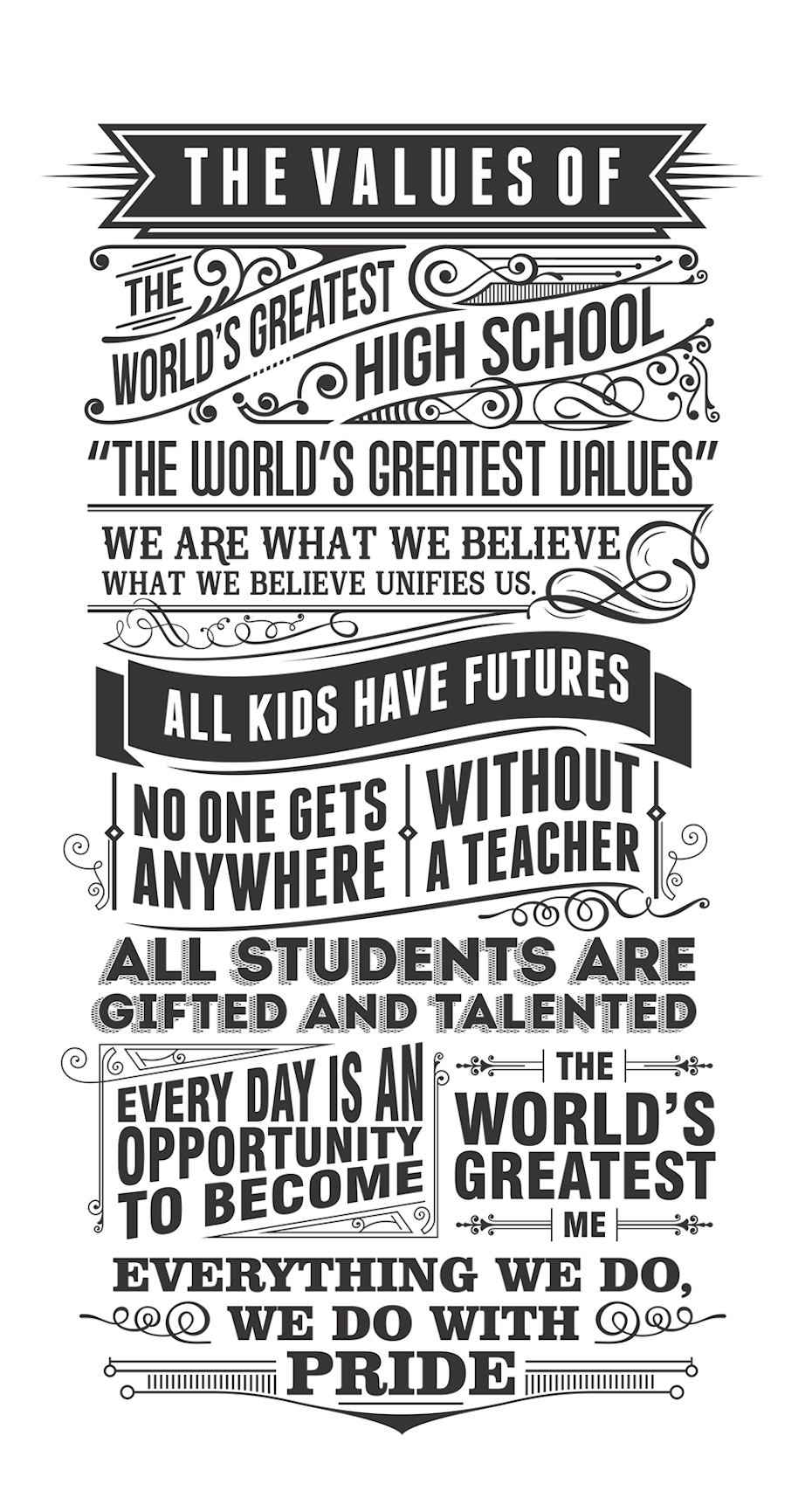 Vintage style typography