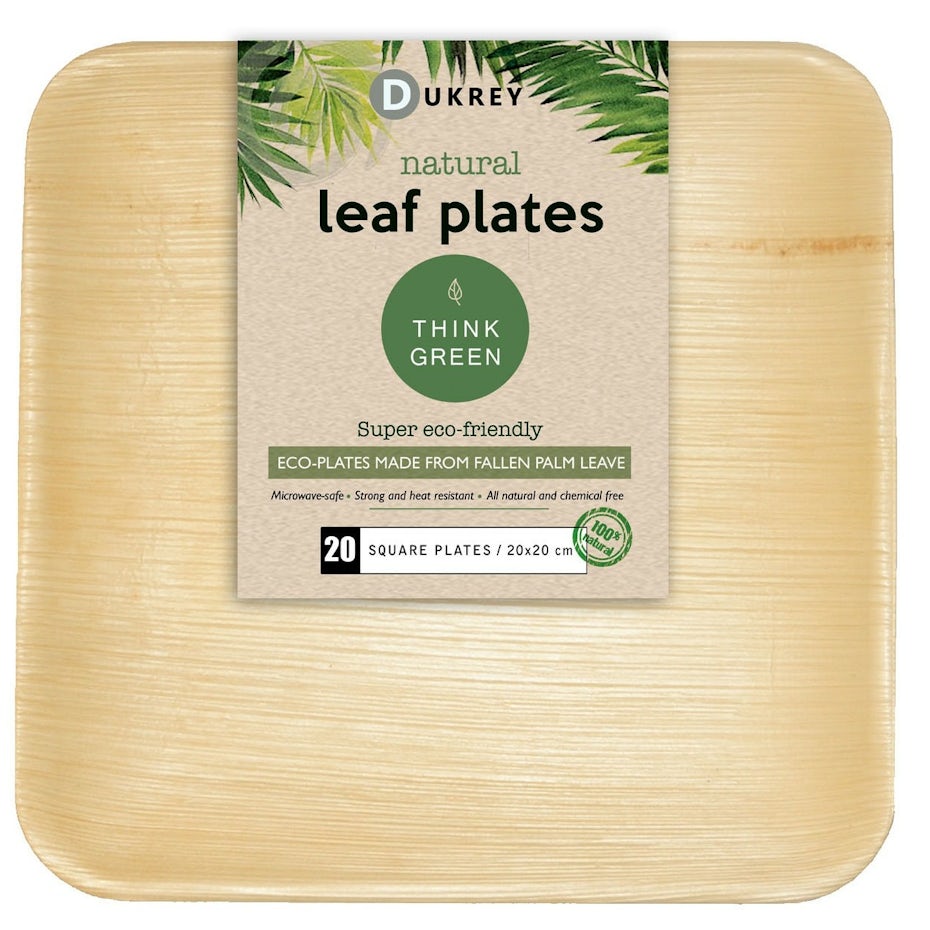 bamboo plates in a package