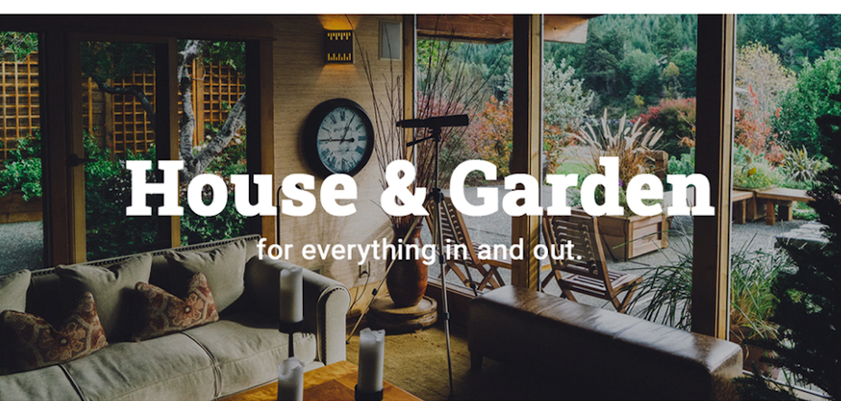 Landingpage des Innenarchitektur-Blogs