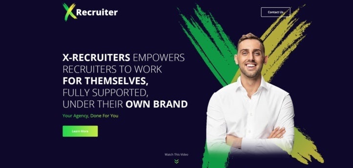Web design for recruiting consultant