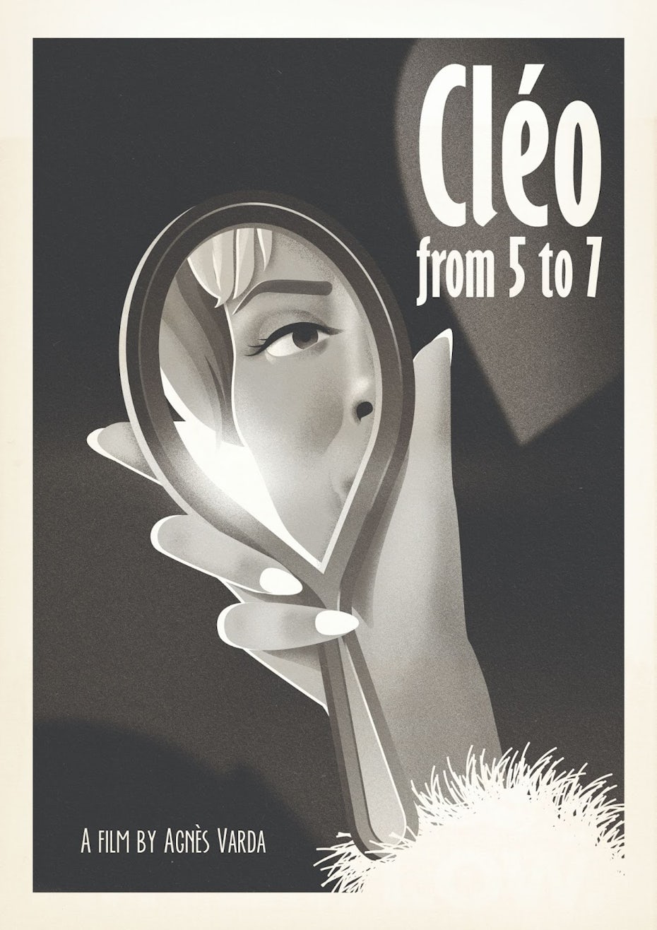 Un des designs d'affiches de films des années 60 pour "Cléo de 5 à 7"