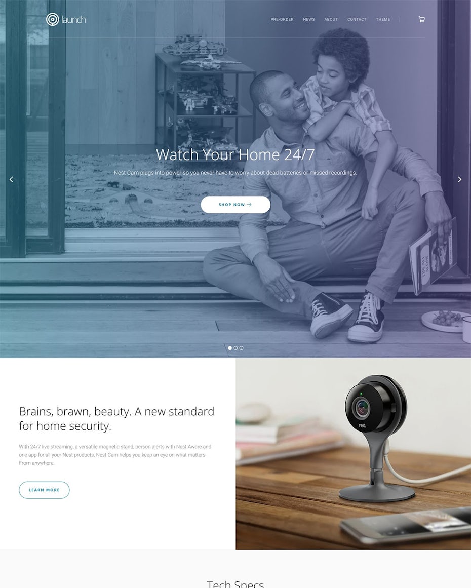 Launch Shopify Theme