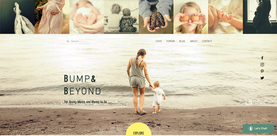Screenshot of best Wix templates 2021
