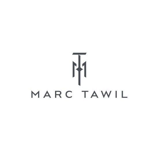 Geometric monogram logo design