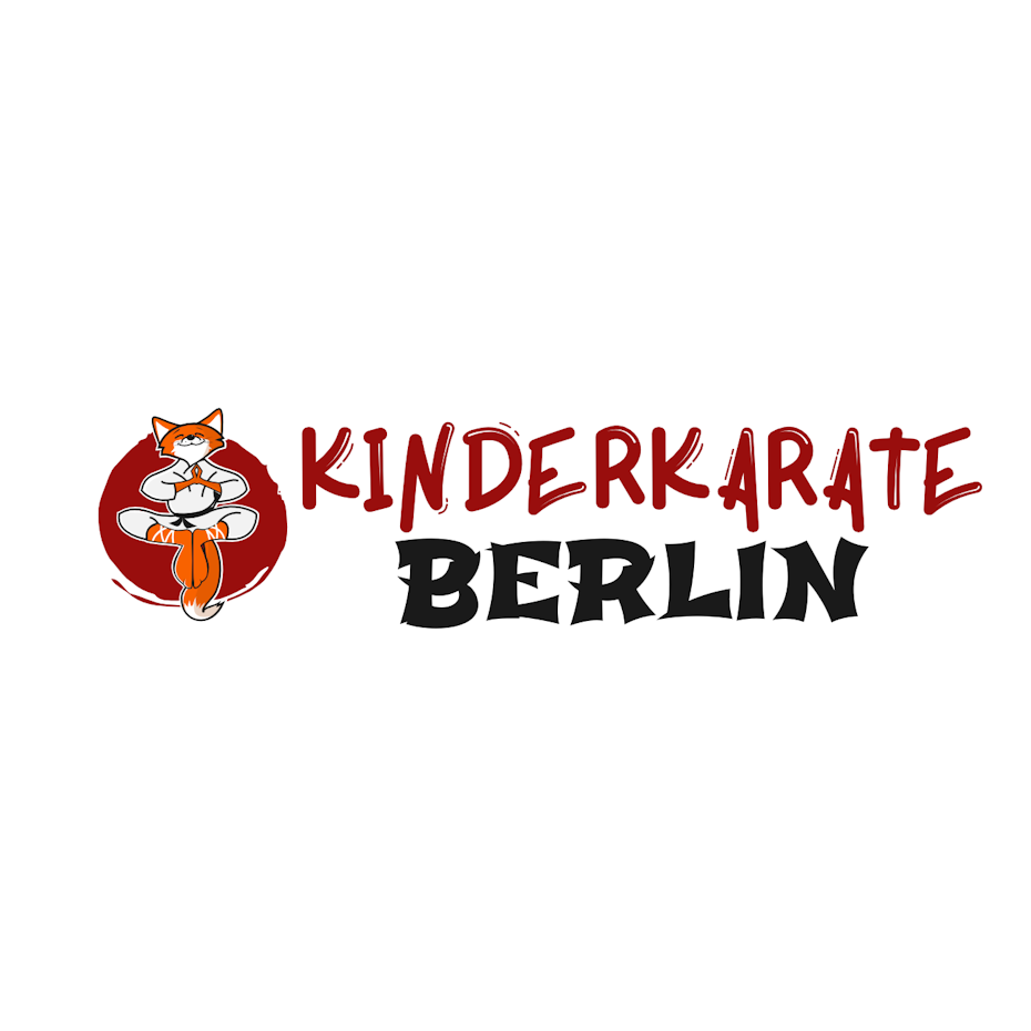 logo showing a fox in a karate uniform and text