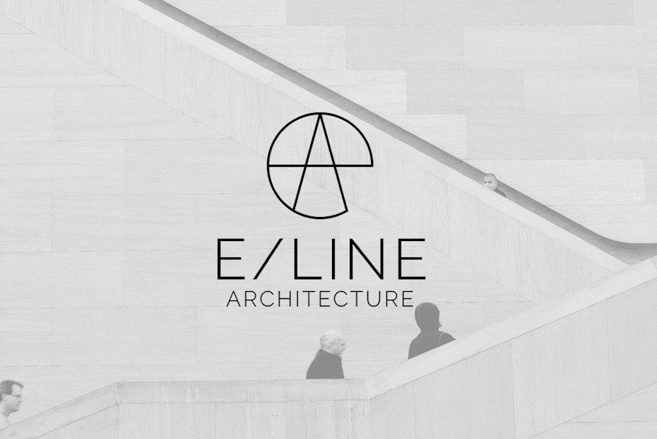 Geometric monogram logo design
