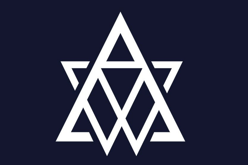 Geometric monogram logo design