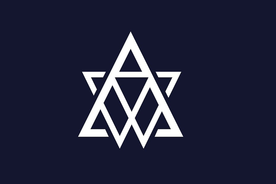 Geometric monogram logo design