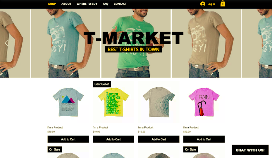 Screenshot of best Wix templates 2021