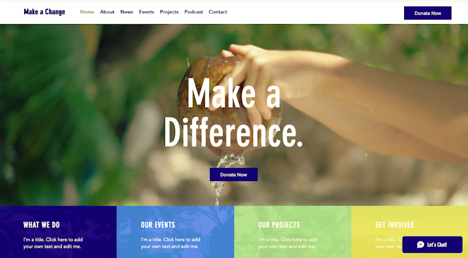 Screenshot of best Wix templates 2021