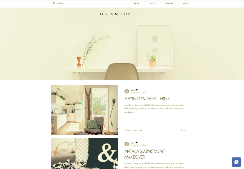 Screenshot of best Wix templates 2021