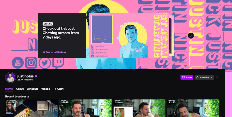 How to make the perfect Twitch logo for your channel 2 Screenshot of a Twitch channel