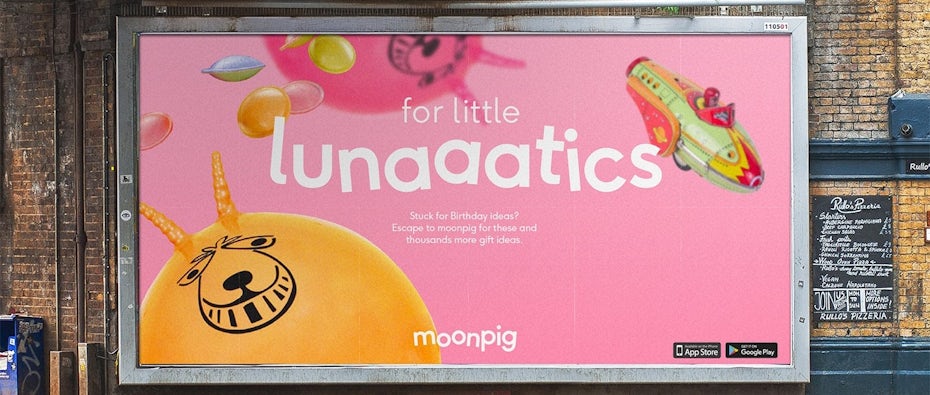 Moonpig branding