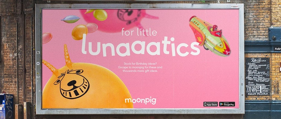 Moonpig branding