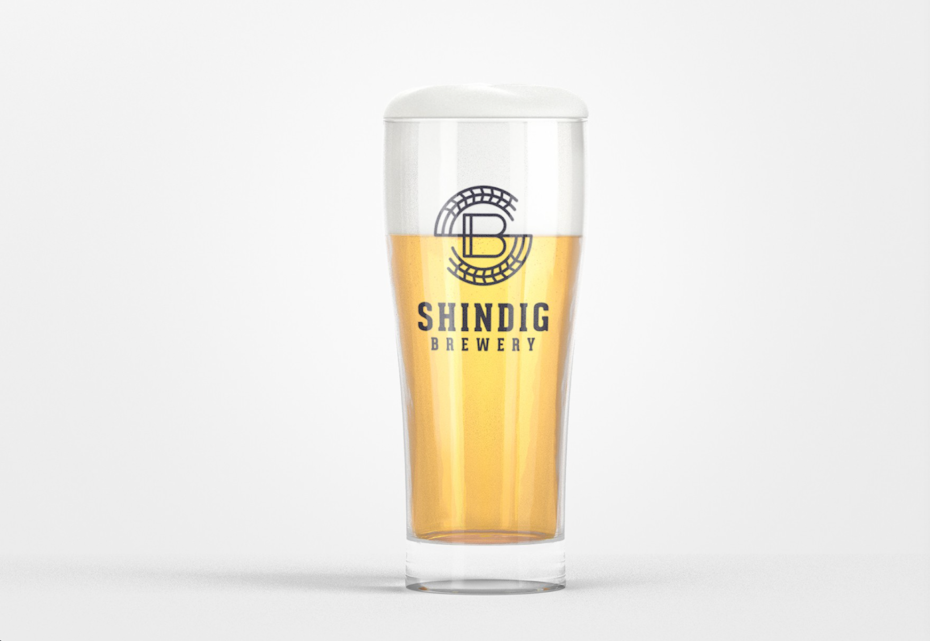 shindig brewery monogram design