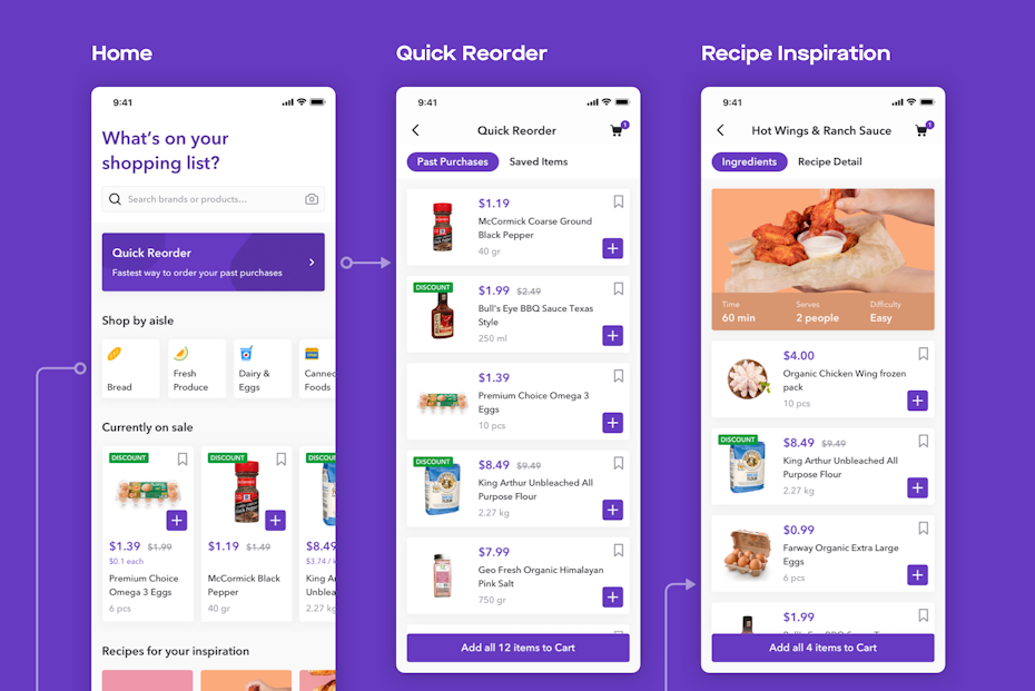 grocery list delivery app