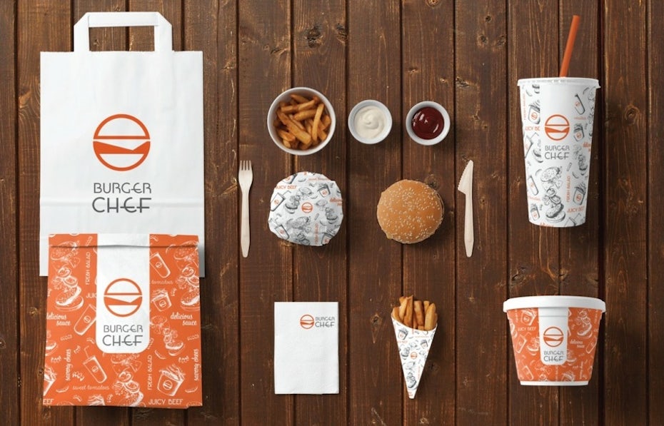 Packaging for Burger Chef