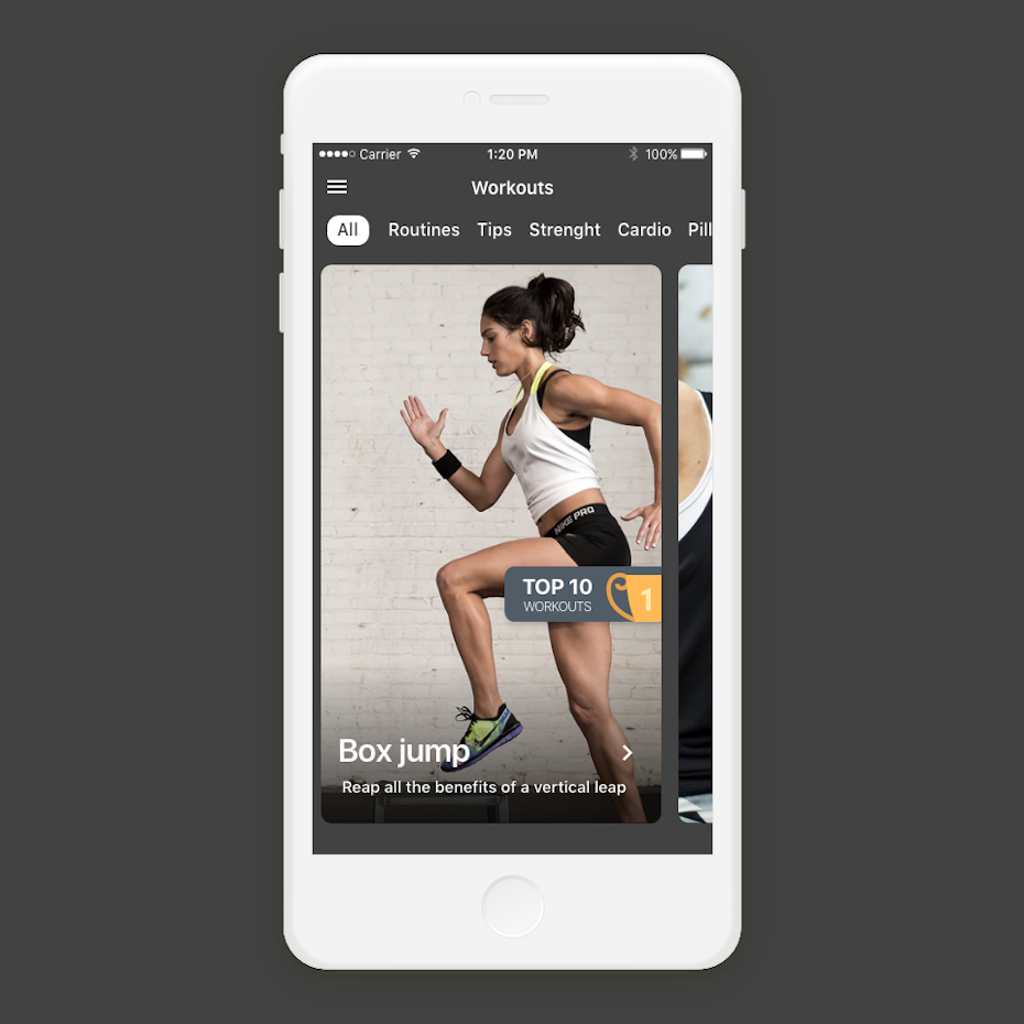 ios workout app