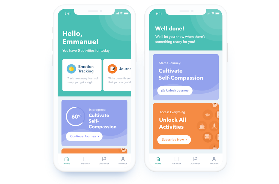mental health app design
