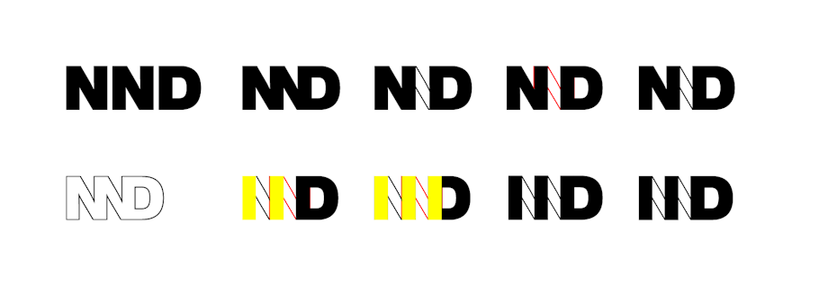 iterations of a monogram design