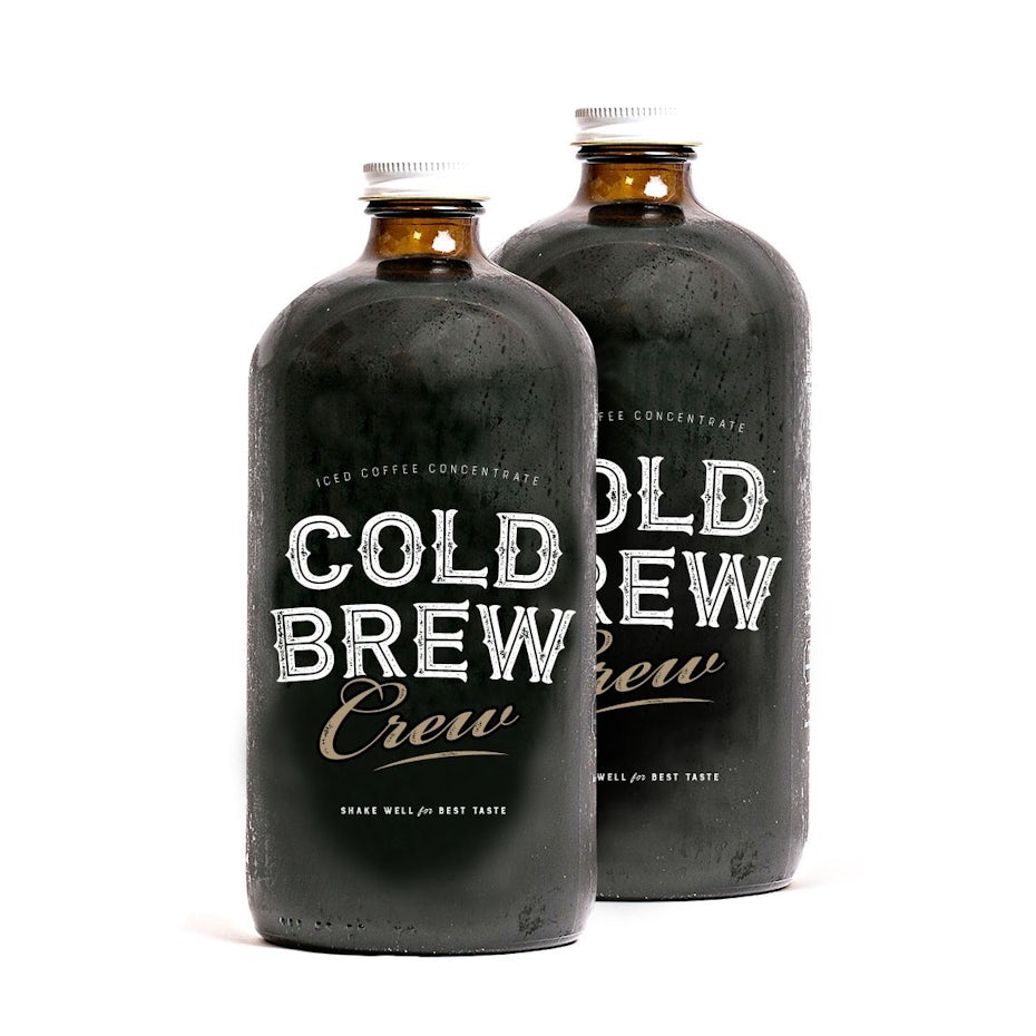 cold brew kaffeeetikettendesign