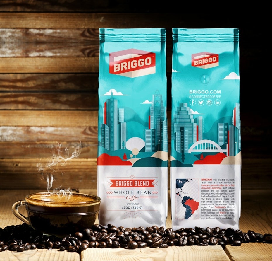 Branding pour la marque de café Briggo Coffee