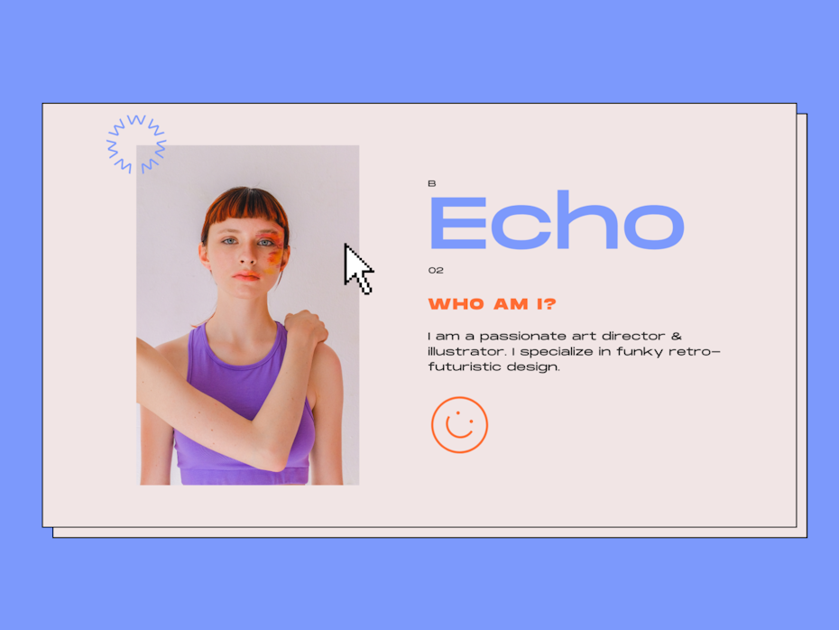 Web design trends: 90s retro web design for creative portfolio