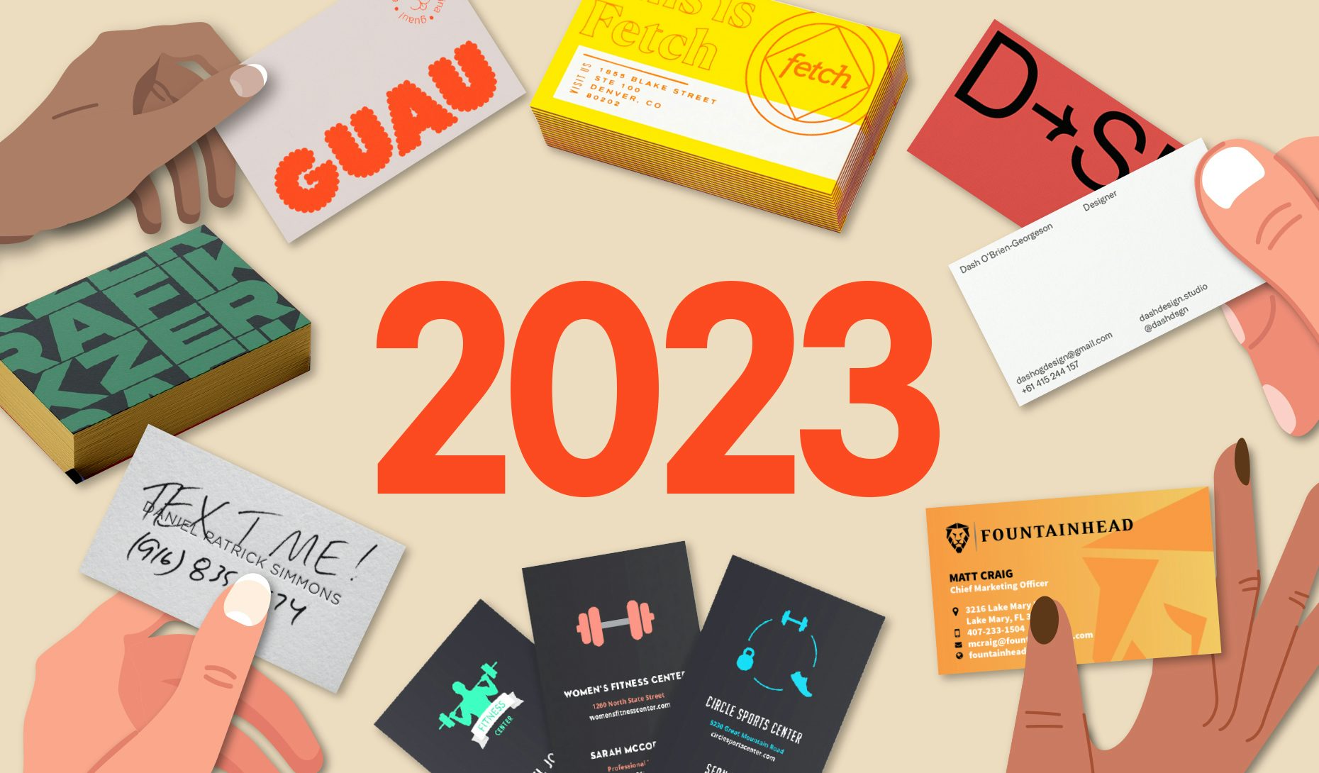 7 stunning business card trends for 2023