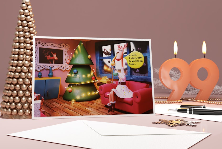 Funny Christmas Card design
