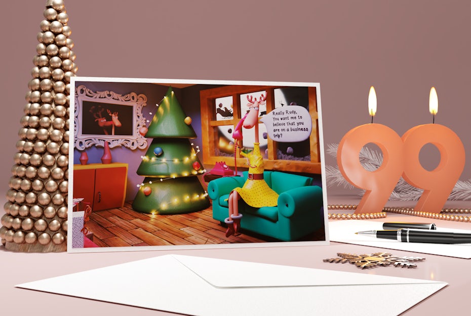 Funny Christmas Card design