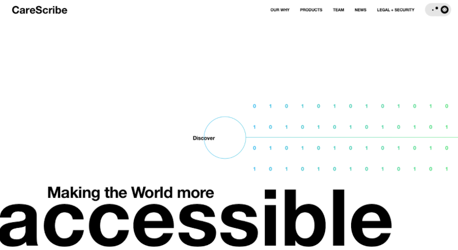 Web design trends: typography focused hero image for web design
