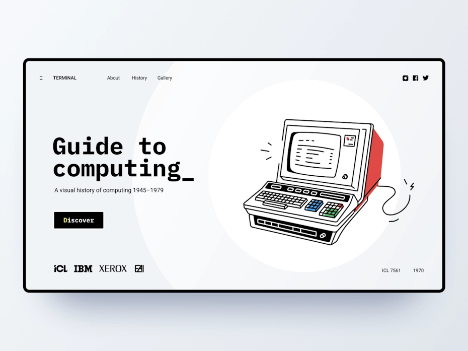 Web design trends: 90s retro web design for educational site