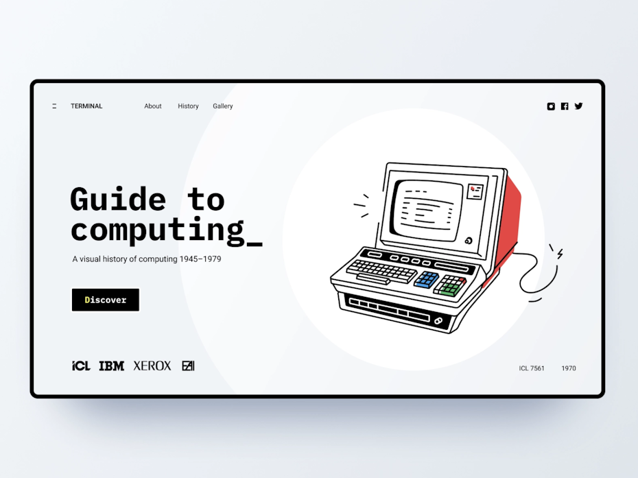 90s retro web design for educational site
