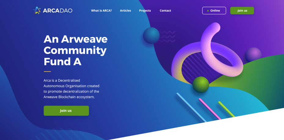 Web page design for blockchain with abstract memphis design patterns
