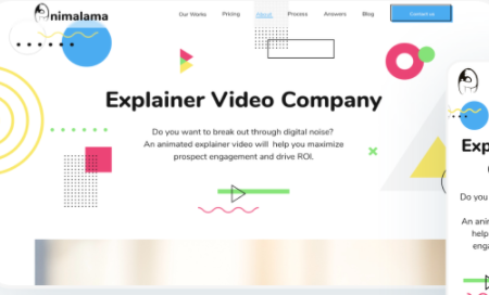 Web design trends: Memphis design patterns for video service