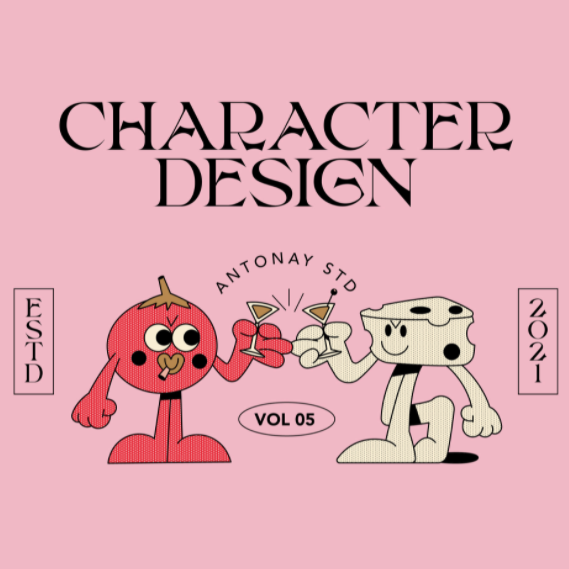 Decorative font design with Arts and Crafts style lettering