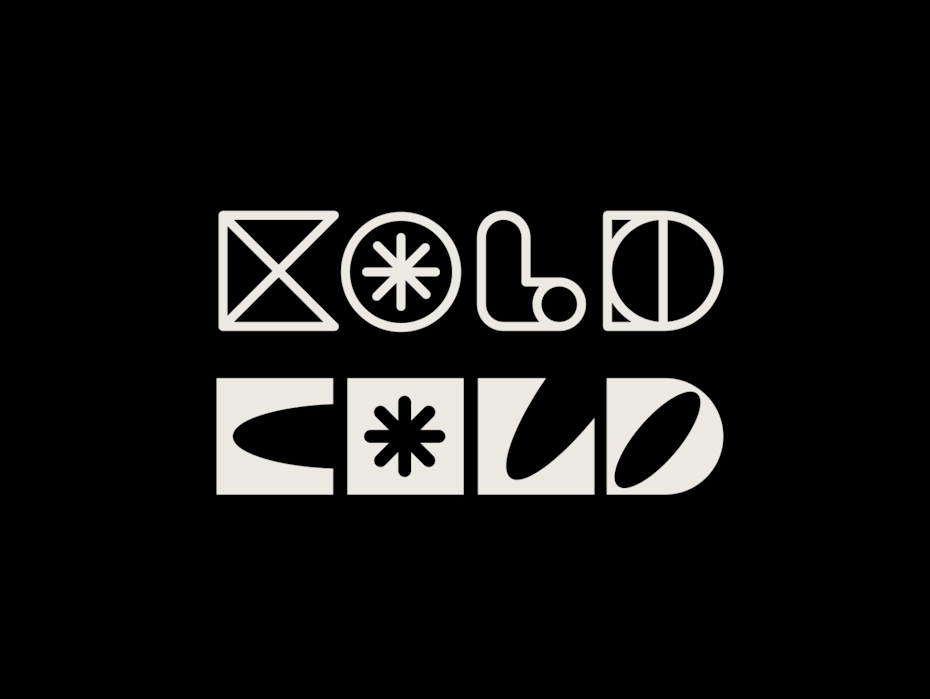 Logo design with experimental typography