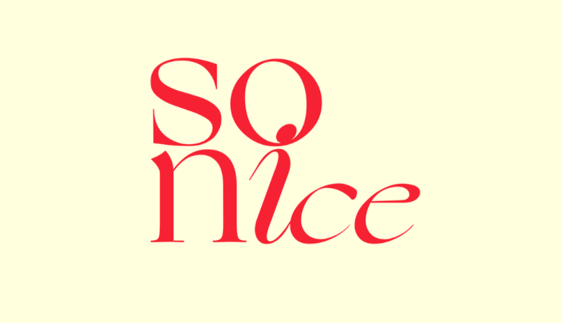 yellow and red layered wordmark logo