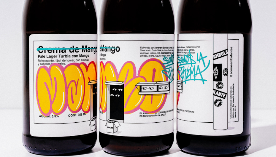 Crema de mango bottle