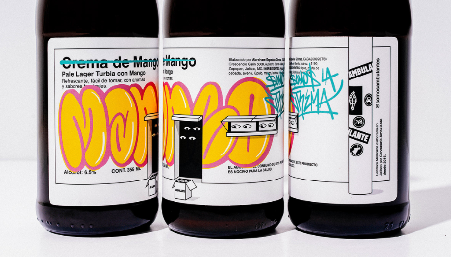 Crema de mango bottle