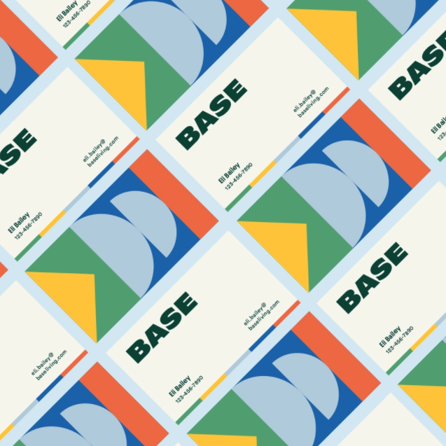 Business card design trends 2022 example