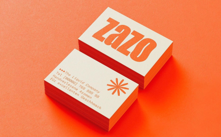  Business card design trends 2022 example