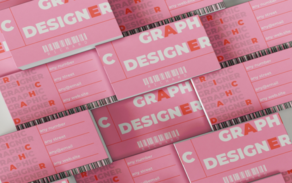 Business card design trends 2022 example