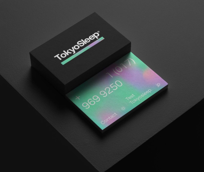 Business card design trends 2022 example