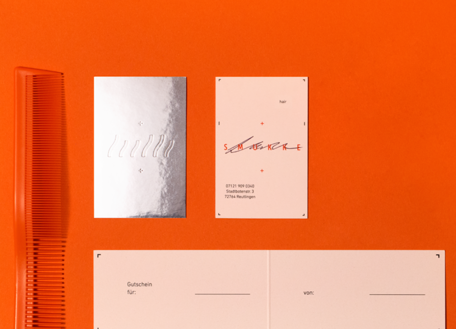 Business card design trends 2022 example