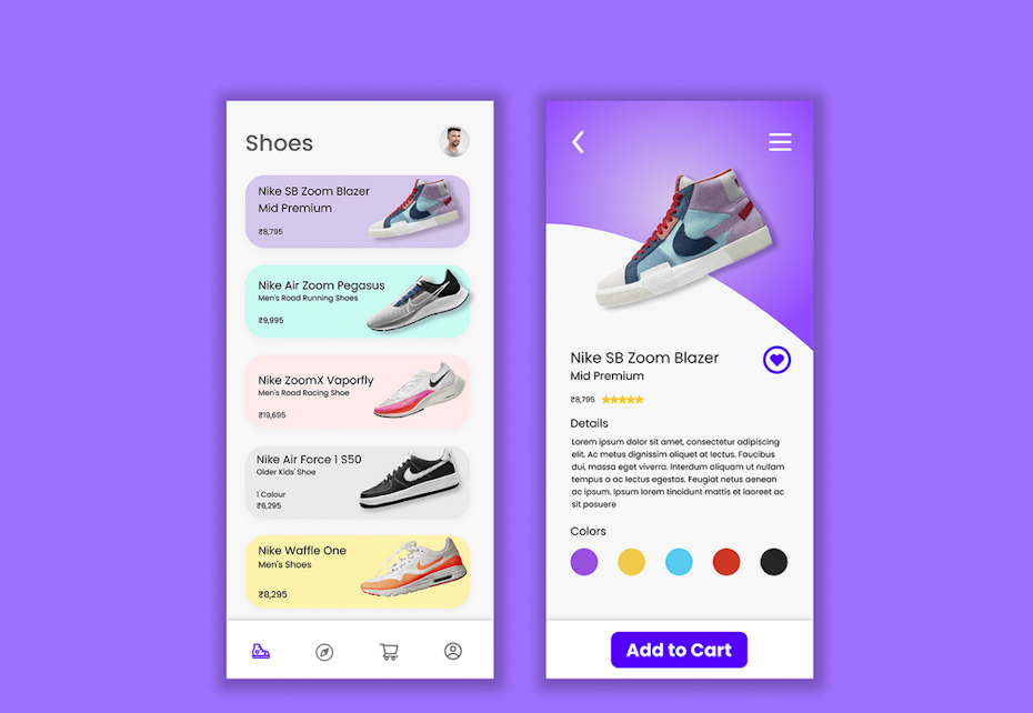 footwear ecommerce app